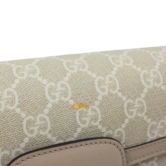Gucci Horsebit 1955 Small GG Supreme Canvas Shoulder Bag Beige 735178 - Picture 12 of 16
